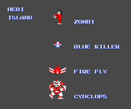 HM hebi enemies.png (4 KB) Credits scene showing all enemies from Ghosts 'n Goblins
