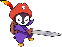 Purple Pirate Penguin