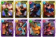 Some of the Street Fighter cards available