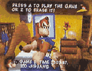 Donkey Kong in the beta version of Banjo-Kazooie.