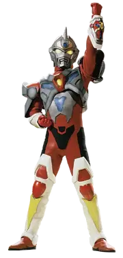 Gridman, the titular character of the series, as he appears in the original live action show.