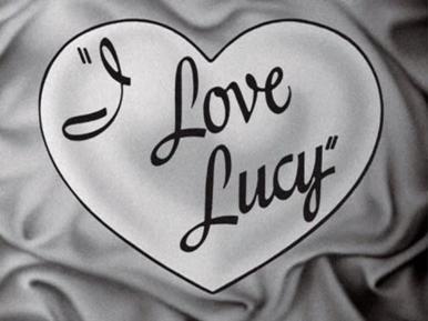 i love lucy logo vector