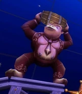 The Donkey Kong statue in Venetia.