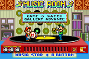 Mario and Luigi playing in the Music Room.