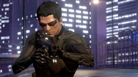 Wei with Jensen's outfit.