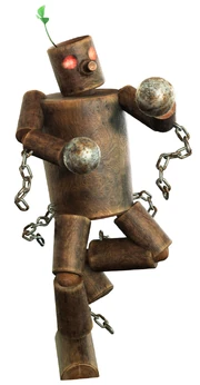 Artwork of Mokujin from Tekken 5.