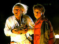 A doc brown and marty