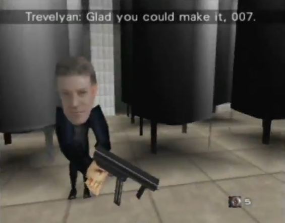 Big-head mode returns in Wii Goldeneye 007, college days relived