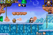 The third stage of the new version of "Modern" Donkey Kong Jr.