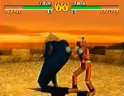 Puppet fighting Specter in Tobal 2.