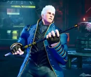 Vergil's Yamato sword replacing Cody's lead pipe