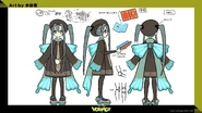 Bug-type Miku concept art from Megumi Mizutani. This artwork also features Kricketot.