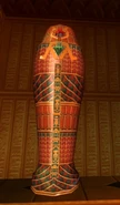 Invaders hieroglyphs on a sarcophagus. (There also is a Half-Life reference)