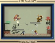 The "Chef" scenario, with King Dedede, Bowser, Snake and Wario battling.