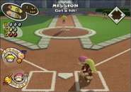 Dixie Kong in Mario Superstar Baseball.