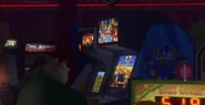 The Sonic The Fighters cabinet.