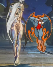 Seth performing the Mad Cradle, next to Demitri's Demon Cradle