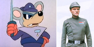Mouser compared to an Imperial Officer.
