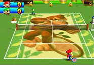 Donkey Kong Court in Mario Tennis 64.