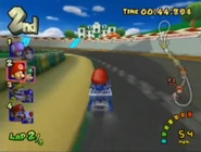 Luigi's NEW Mansion in the background of Luigi's Course.