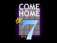 KRTA logo from 1986 promoting NBC's Come Home to NBC campaign