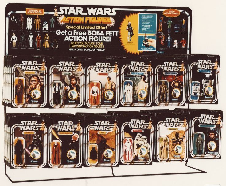 First 22 Vintage Star Wars Action Figure Display Card Backs Colored After  the Original Kenner Collectible Toys 