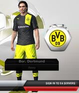 Borussia Dortmund Away kit in FIFA 13