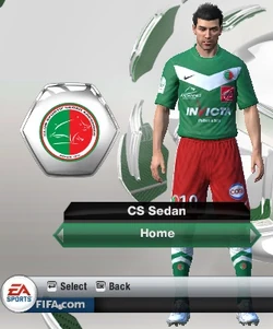 Fanion Match CSSA Sedan Ardennes – Ancien Football, XL, Vert, Très Bon état