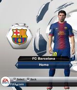 Barcelona Home kit in FIFA 13