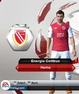 Energie Cottbus Home kit in FIFA 13
