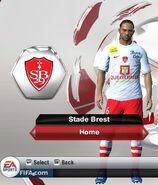 Stade Brest Home kit in FIFA 13