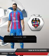 Levante UD Home kit in FIFA 13