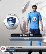 Le Havre Home kit in FIFA 13