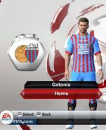 Catania Home kit in FIFA 13