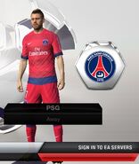 PSG Away kit in FIFA 13