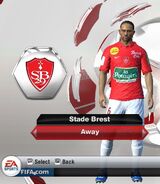 Stade Brest Away kit in FIFA 13