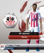 AC Ajaccio Home kit in FIFA 13