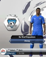 SJ Earthquakes Away kit in FIFA 13