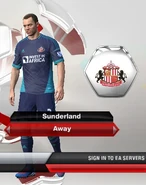 Sunderland Away kit in FIFA 13