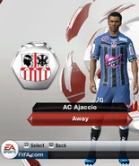 AC Ajaccio Away kit in FIFA 13