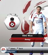 OGC Nice Away kit in FIFA 13
