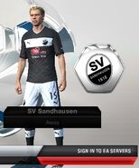 SV Sandhausen Away kit in FIFA 13