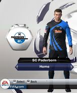 SC Paderborn Home kit in FIFA 13