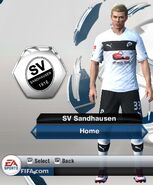 SV Sandhausen Home kit in FIFA 13