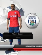 West Brom Away kit in FIFA 13