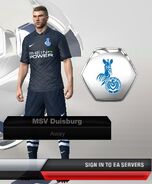 MSV Duisburg Away kit in FIFA 13