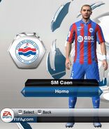 Caen Home kit in FIFA 13