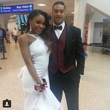 Thomas and Normani before prom