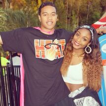 Thomas and Normani at Six Flags