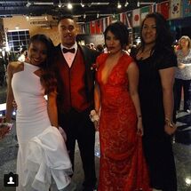 Thomas with Normani and Dinah